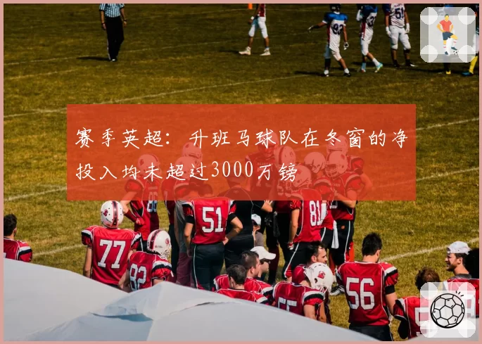 赛季英超:升班马球队在冬窗的净投入均未超过3000万镑